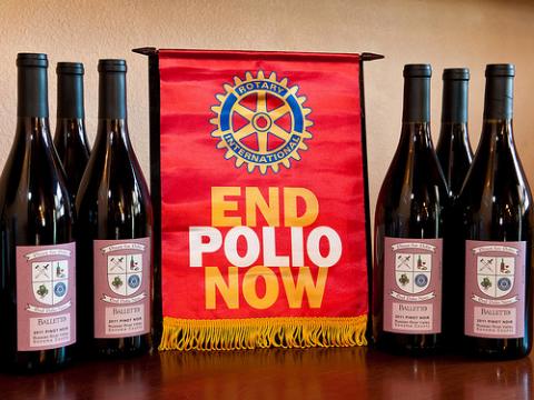 Polio-wine-bottles
