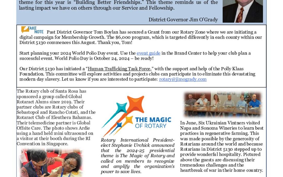District Newsletter July 2025